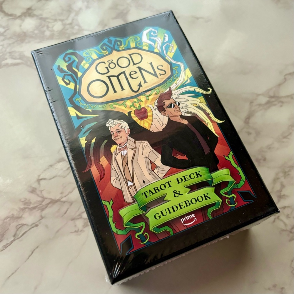 SOLD- New Sealed Good Omens Tarot Deck and Guidebook
